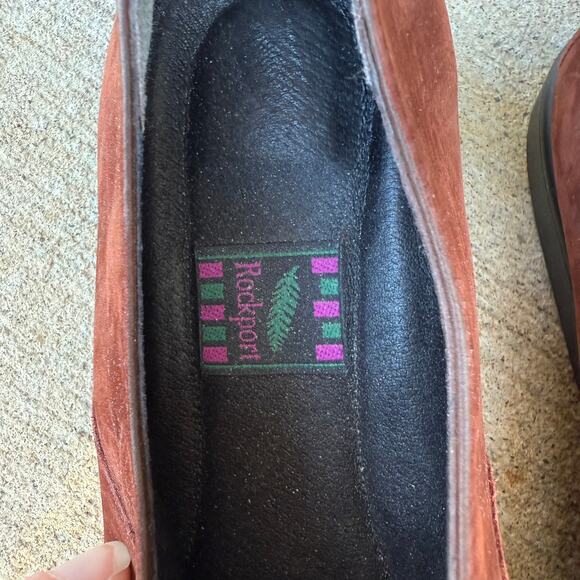 Vintage Rockport Comfort Loafers - Brown Suede, Size 7W - Picture 5 of 7